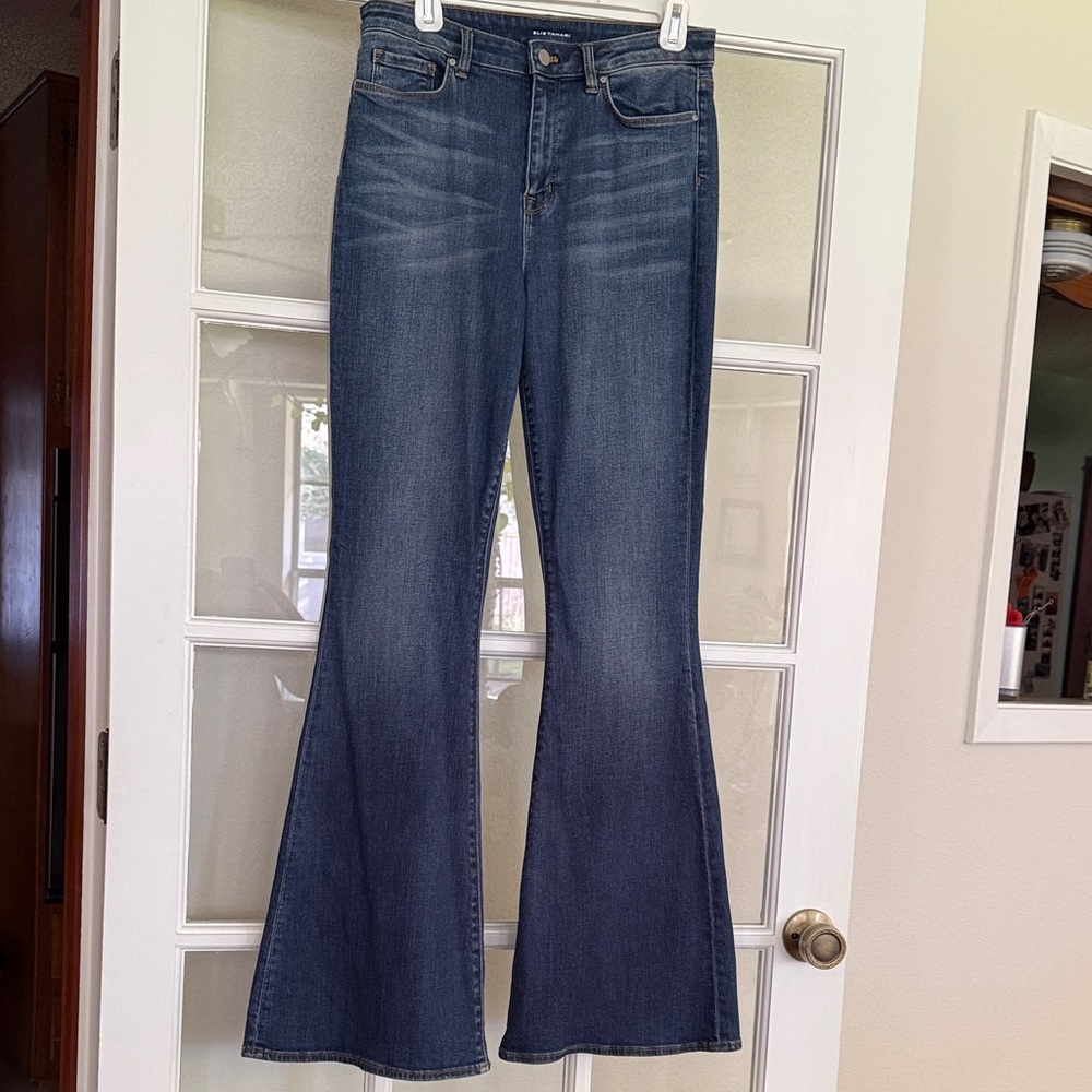 Elie Tahari Dark Wash Flare Jeans